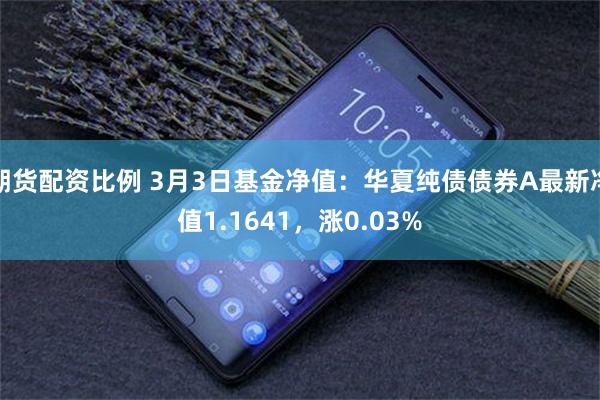 期货配资比例 3月3日基金净值：华夏纯债债券A最新净值1.1641，涨0.03%
