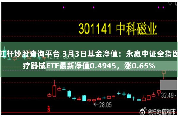 杠杆炒股查询平台 3月3日基金净值：永赢中证全指医疗器械ETF最新净值0.4945，涨0.65%