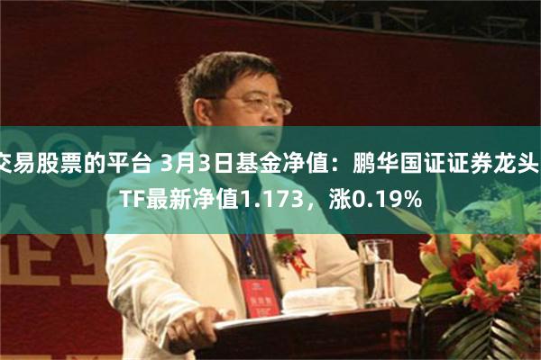 交易股票的平台 3月3日基金净值：鹏华国证证券龙头ETF最新净值1.173，涨0.19%