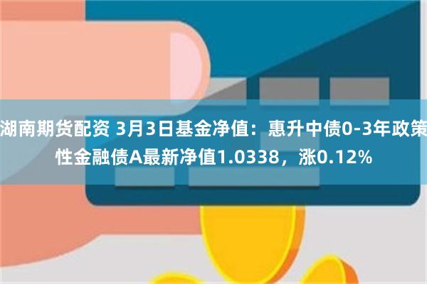 湖南期货配资 3月3日基金净值：惠升中债0-3年政策性金融债A最新净值1.0338，涨0.12%