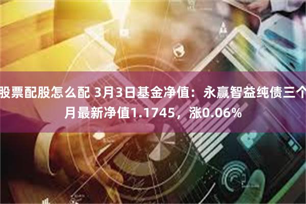 股票配股怎么配 3月3日基金净值：永赢智益纯债三个月最新净值1.1745，涨0.06%