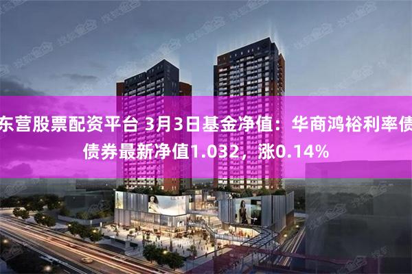 东营股票配资平台 3月3日基金净值：华商鸿裕利率债债券最新净值1.032，涨0.14%