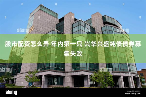 股市配资怎么弄 年内第一只 兴华兴盛纯债债券募集失败