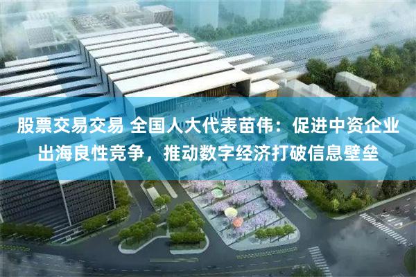 股票交易交易 全国人大代表苗伟：促进中资企业出海良性竞争，推动数字经济打破信息壁垒