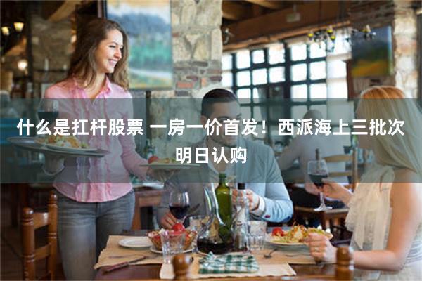 什么是扛杆股票 一房一价首发！西派海上三批次明日认购