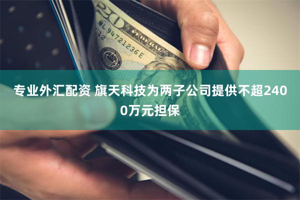 专业外汇配资 旗天科技为两子公司提供不超2400万元担保