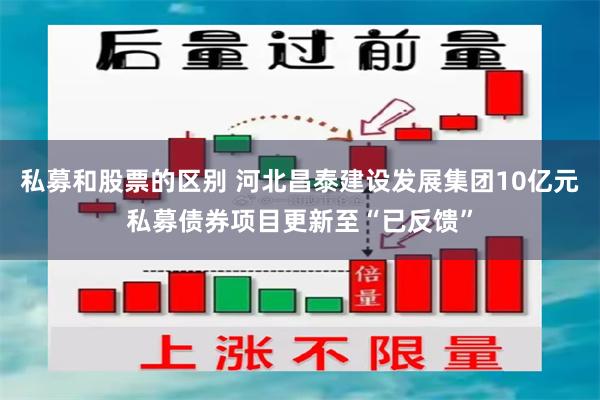 私募和股票的区别 河北昌泰建设发展集团10亿元私募债券项目更新至“已反馈”