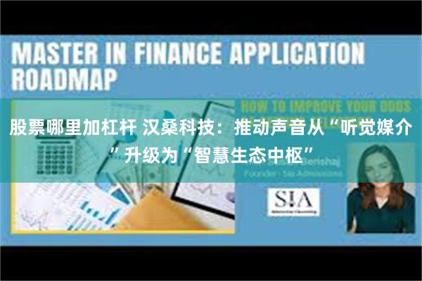 股票哪里加杠杆 汉桑科技：推动声音从“听觉媒介”升级为“智慧生态中枢”