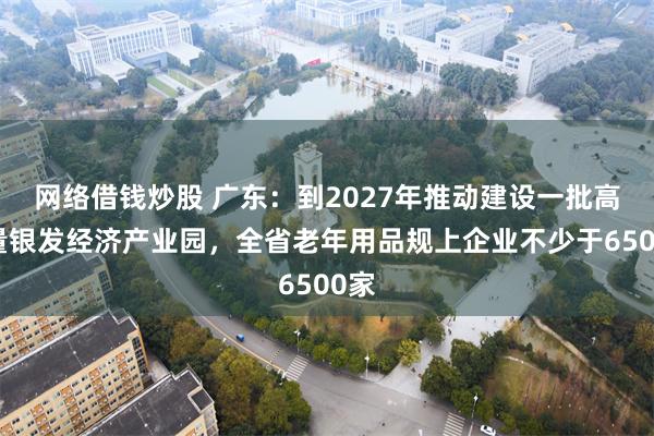 网络借钱炒股 广东：到2027年推动建设一批高质量银发经济产业园，全省老年用品规上企业不少于6500家