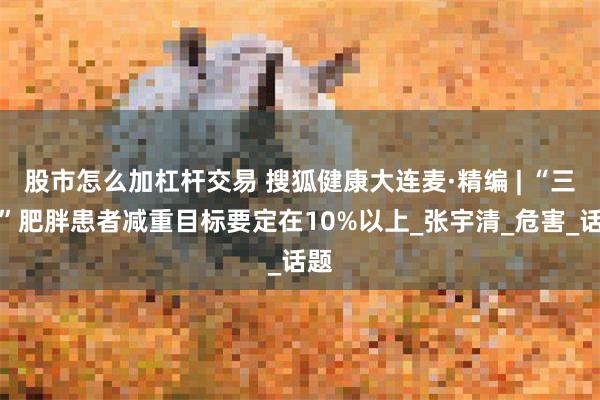 股市怎么加杠杆交易 搜狐健康大连麦·精编 | “三高”肥胖患者减重目标要定在10%以上_张宇清_危害_话题