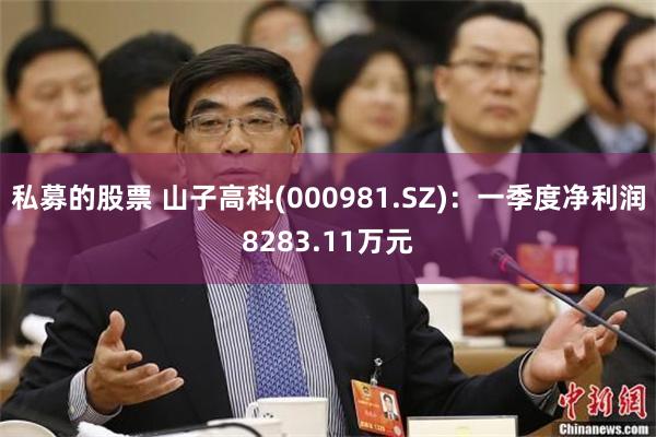 私募的股票 山子高科(000981.SZ)：一季度净利润8283.11万元