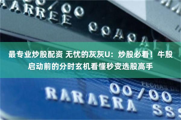 最专业炒股配资 无忧的灰灰U：炒股必看！牛股启动前的分时玄机看懂秒变选股高手