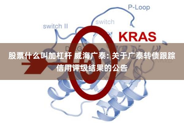 股票什么叫加杠杆 威海广泰: 关于广泰转债跟踪信用评级结果的公告