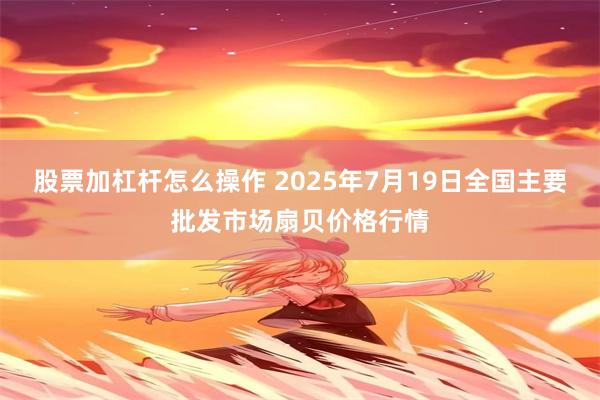 股票加杠杆怎么操作 2025年7月19日全国主要批发市场扇贝价格行情