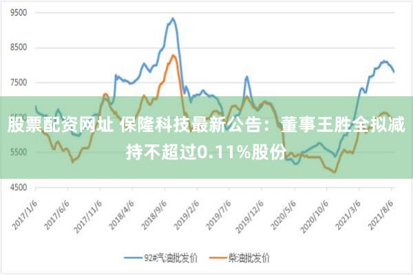 股票配资网址 保隆科技最新公告：董事王胜全拟减持不超过0.11%股份