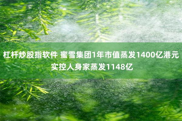 杠杆炒股指软件 蜜雪集团1年市值蒸发1400亿港元 实控人身家蒸发1148亿