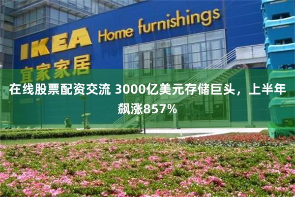 在线股票配资交流 3000亿美元存储巨头,上半年飙涨857%