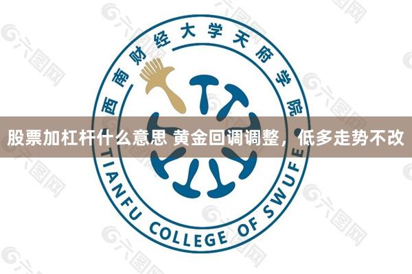 股票加杠杆什么意思 黄金回调调整,低多走势不改