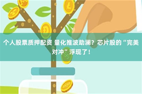 个人股票质押配资 量化推波助澜？芯片股的“完美对冲”浮现了！
