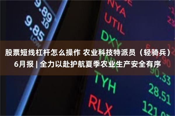 股票短线杠杆怎么操作 农业科技特派员(轻骑兵)6月报 | 全力以赴护航夏季农业生产安全有序