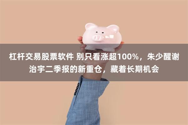 杠杆交易股票软件 别只看涨超100%，朱少醒谢治宇二季报的新重仓，藏着长期机会