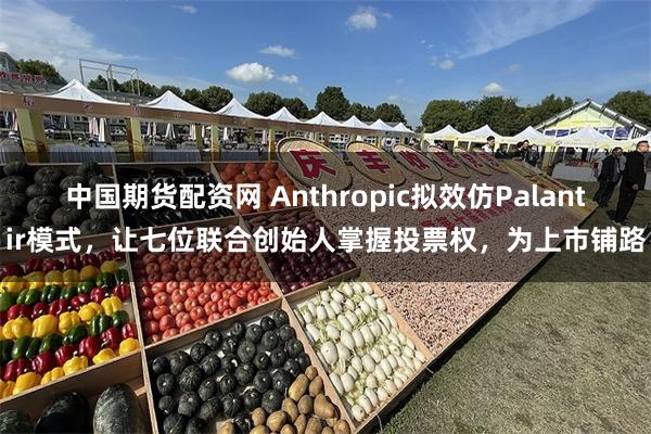 中国期货配资网 Anthropic拟效仿Palantir模式，让七位联合创始人掌握投票权，为上市铺路