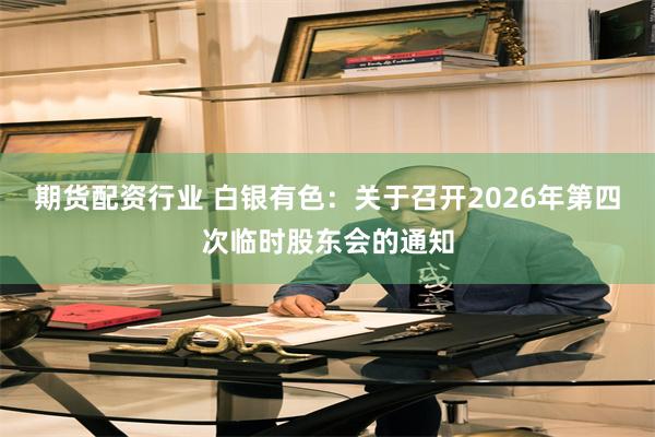 期货配资行业 白银有色：关于召开2026年第四次临时股东会的通知